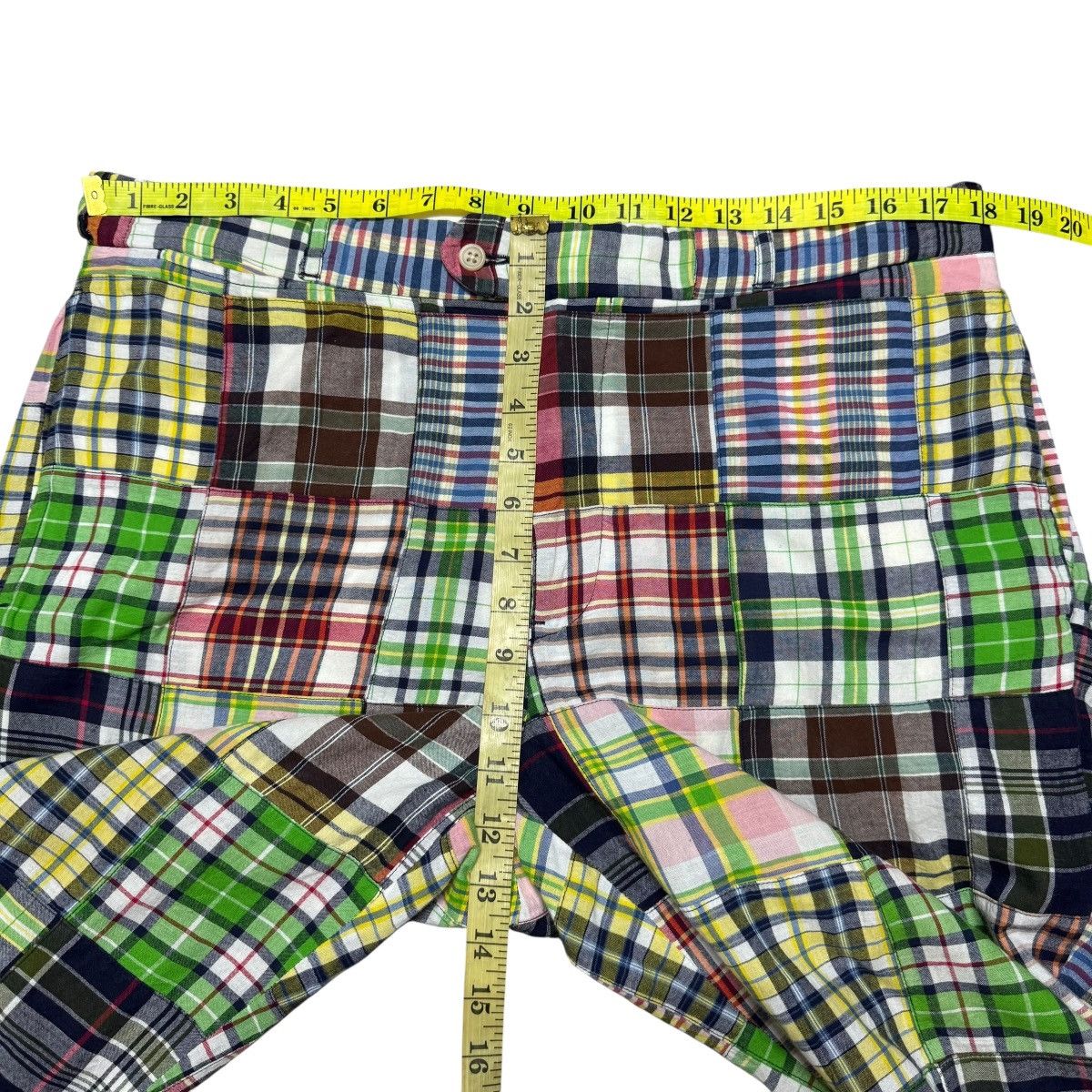 Polo Ralph Lauren Vintage 90s Polo Ralph Lauren Madras Checked Patchwork Pants Size US 36 / EU 52 - 17 Thumbnail