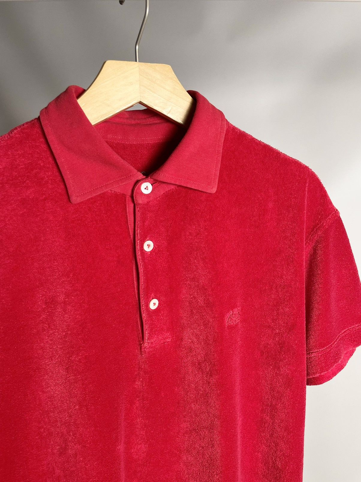 Lacoste × Vintage 🌹RARE🌹 Van Laack Red terry golf luxury Polo T-Shirt tee Size US M / EU 48-50 / 2 - 3 Thumbnail