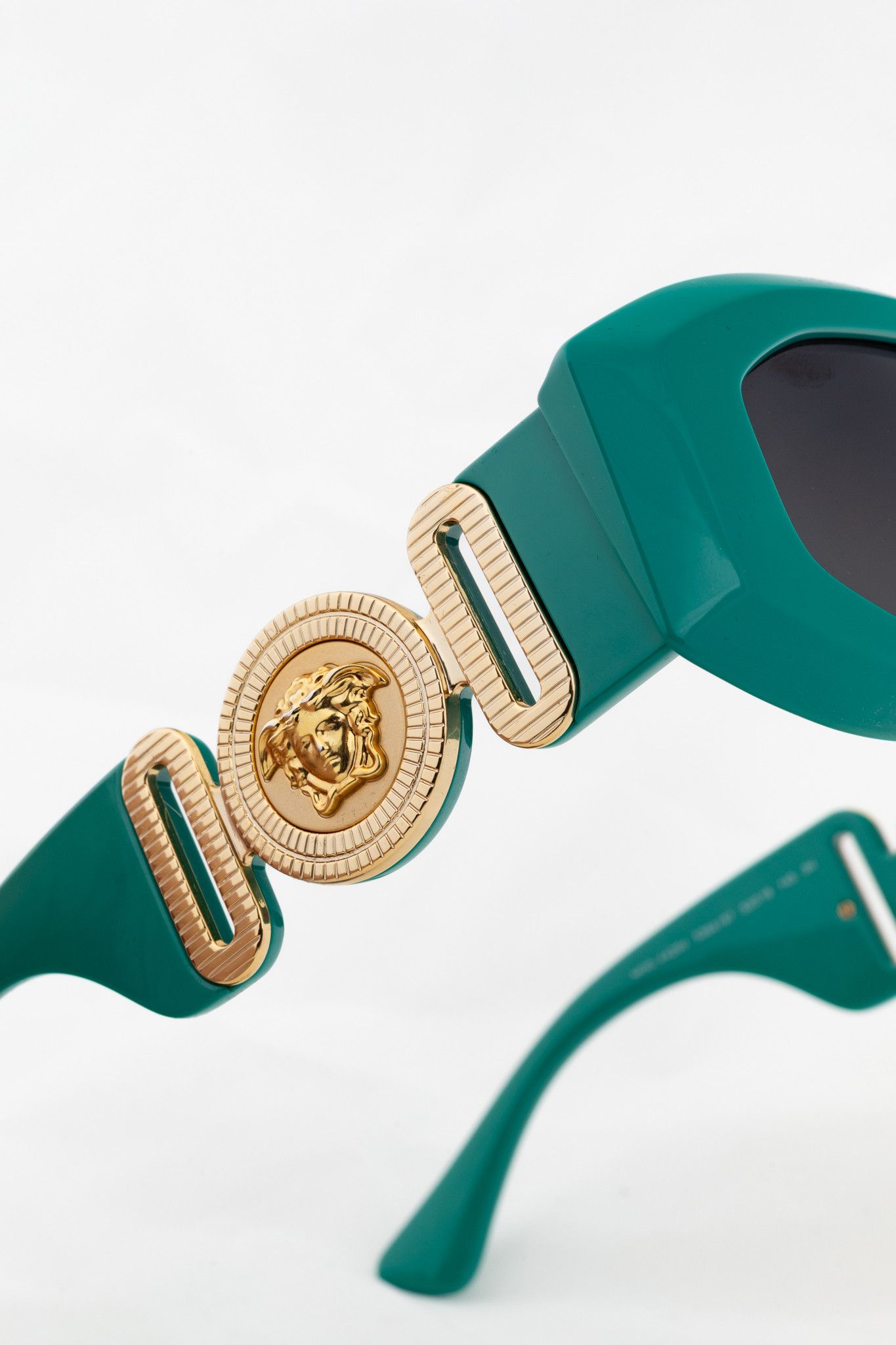 Versace Versace VE4425U Green Medusa-Logo Rectangular Sunglasses Size ONE SIZE - 6 Thumbnail