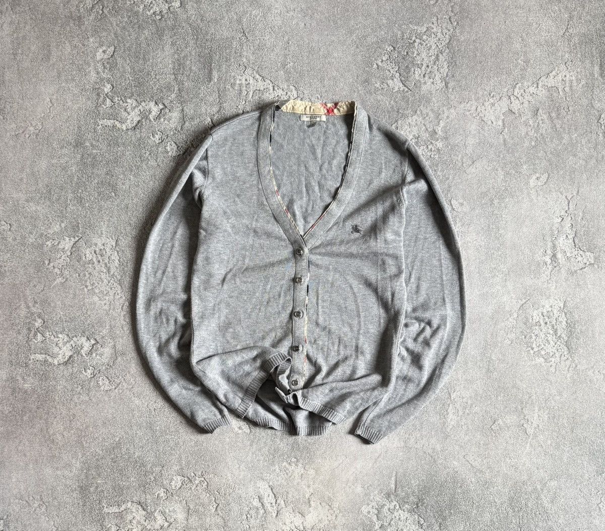 Burberry London XL cardigan button up sweater knitwear 00s