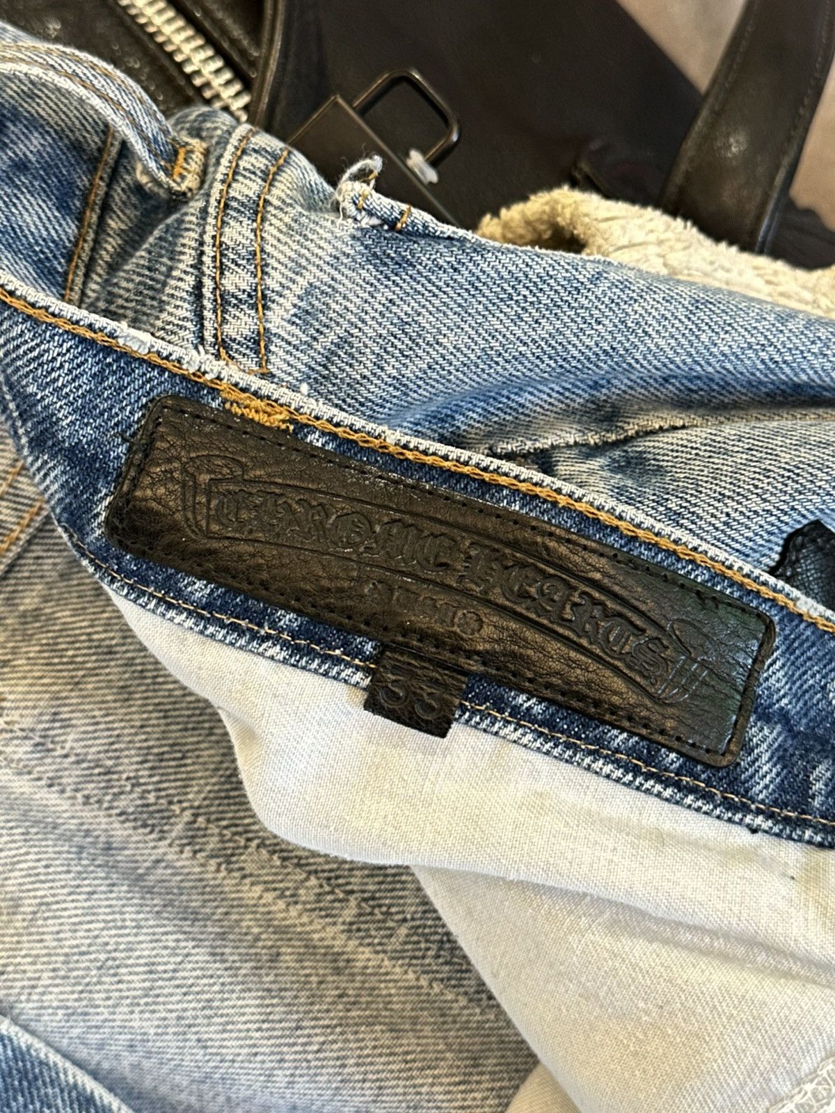 Chrome Hearts × Levi's CHROME HEARTS CROSS PATCH DENIM Size US 33 - 9 Thumbnail