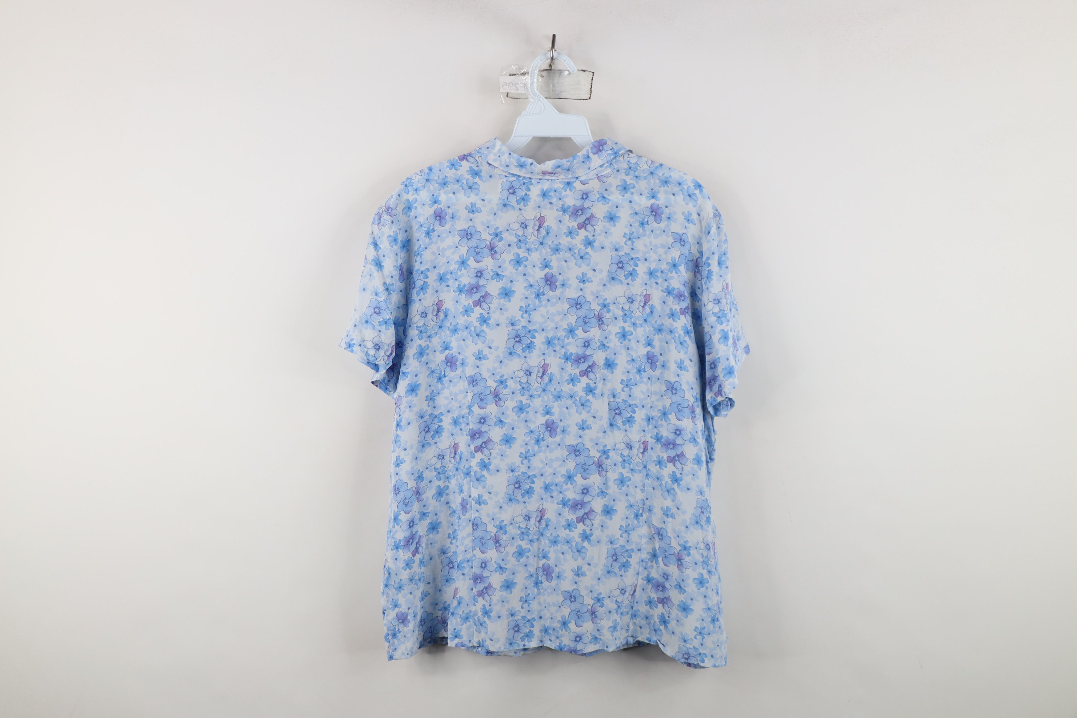 Vintage Vintage 90s Streetwear Floral Camp Collar Button Shirt Size L / US 10 / IT 46 - 9 Thumbnail