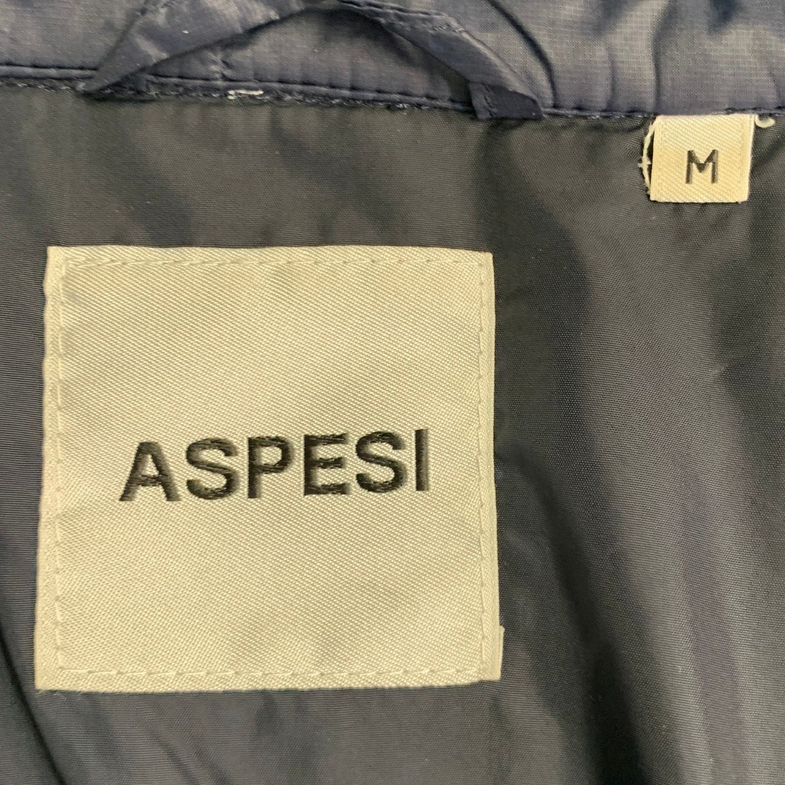 Aspesi ASPESI Size M Navy Quilted Nylon Zip Snaps Jacket Size US M / EU 48-50 / 2 - 7 Thumbnail
