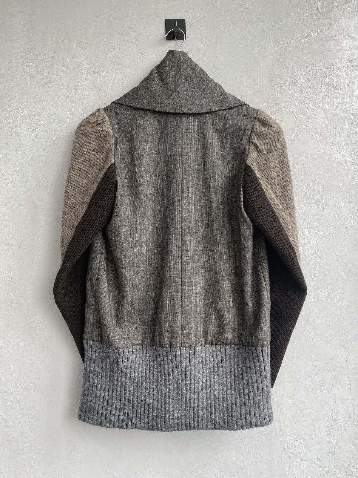 Tsumori Chisato Tsumori Chisato Draped Hybrid Knit Jacket Size US M / EU 48-50 / 2 - 3 Thumbnail
