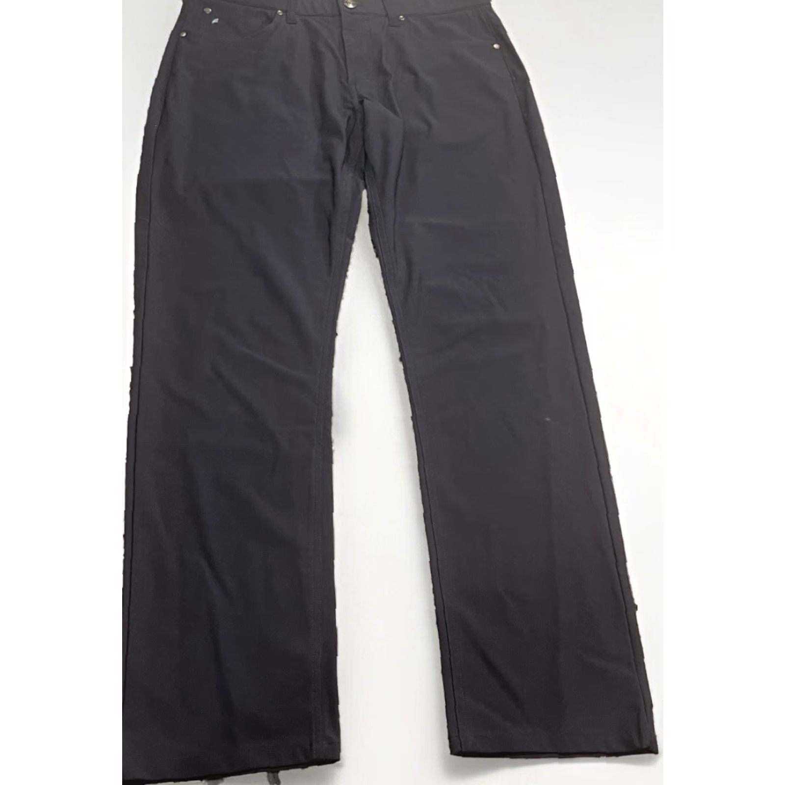 Vintage VINTAGE Tailor Vintage Luxe Performance Pants Chino Slim Blue 34x29.5 Mens Regular Polyester Button Zipper Flat Front Size US 34 / EU 50 - 2 Thumbnail