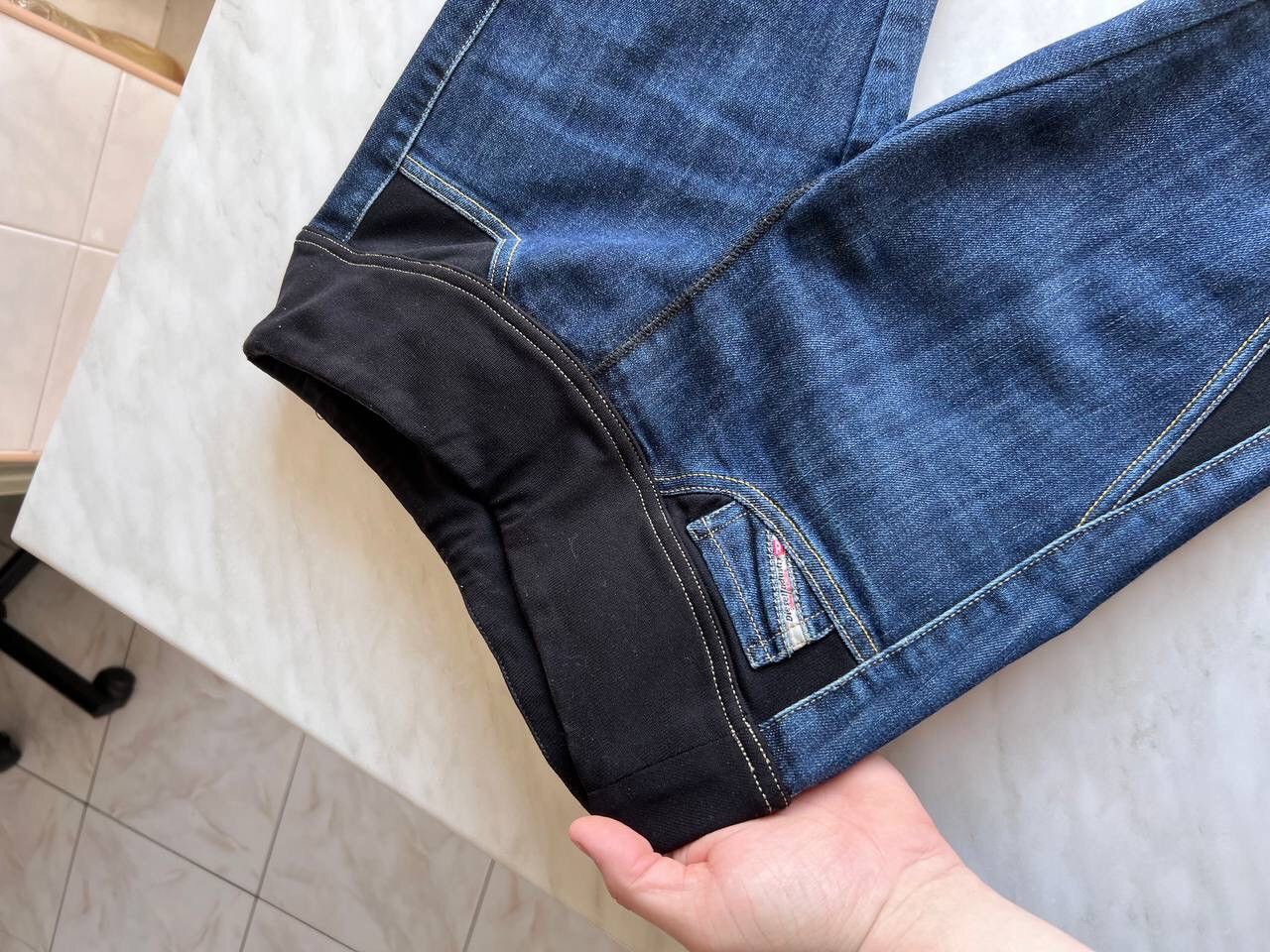 Diesel × Vintage Vintage Y2K Diesel Leggings Slim Pants Washed Denim Jeans Size 26" / US 2 / IT 38 - 4 Thumbnail