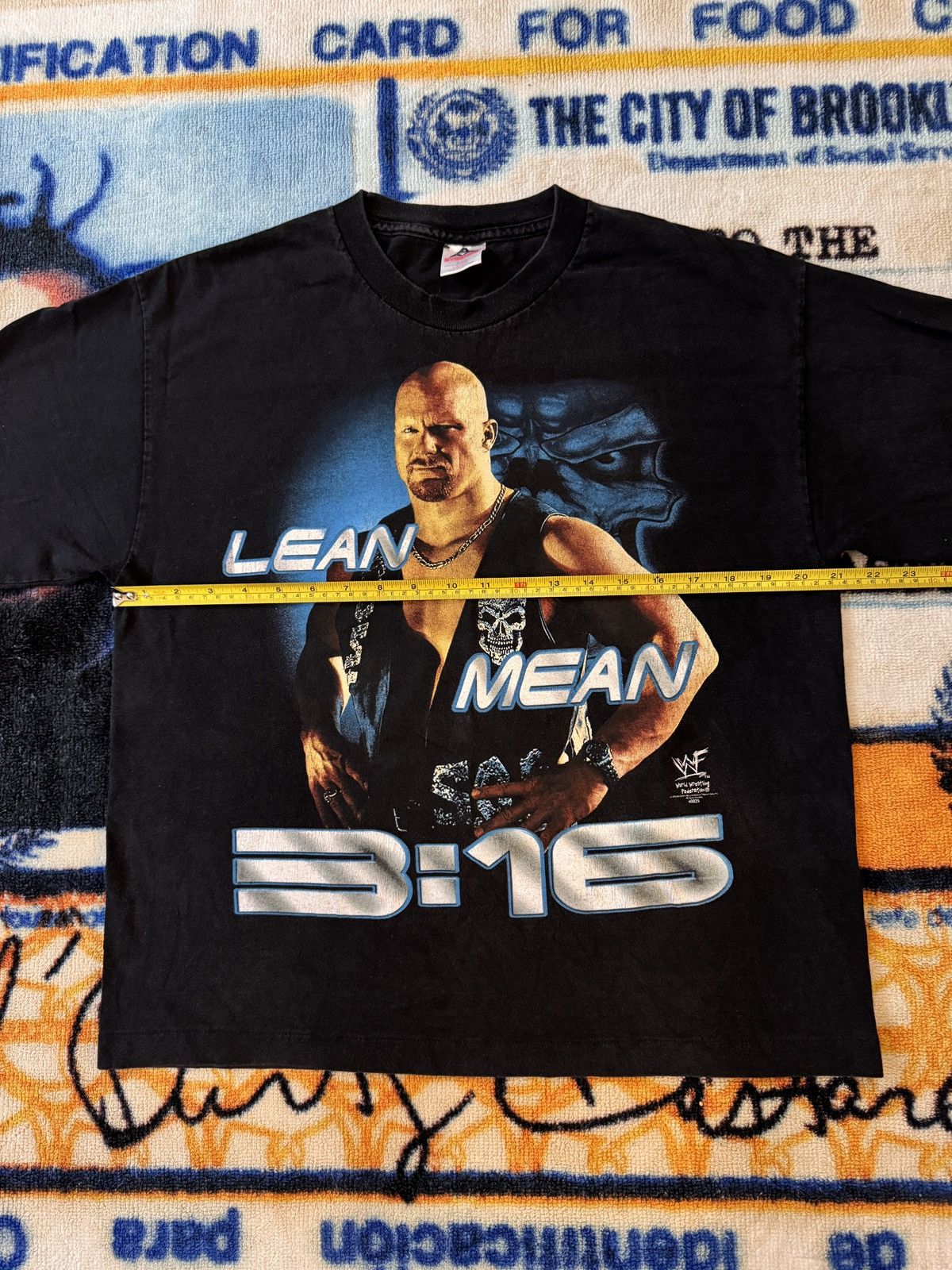 WWF Vintage Stone Cold Steve Austin Size US L / EU 52-54 / 3 - 7 Thumbnail