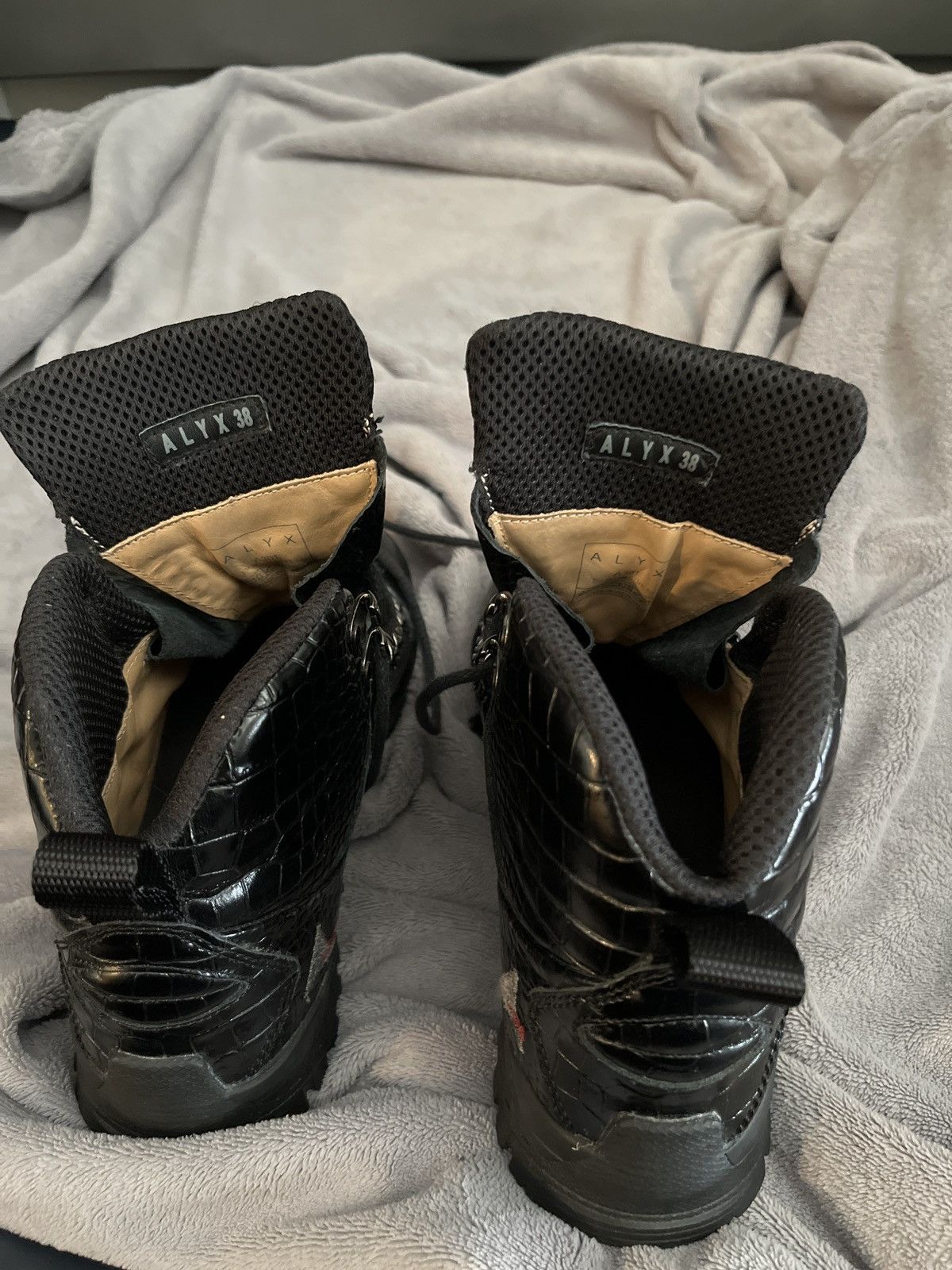 1017 ALYX 9SM × ROA 1017 ALYX 9SM Black Roa Croc Hiking Boots Size US 8 / IT 38 - 4 Thumbnail