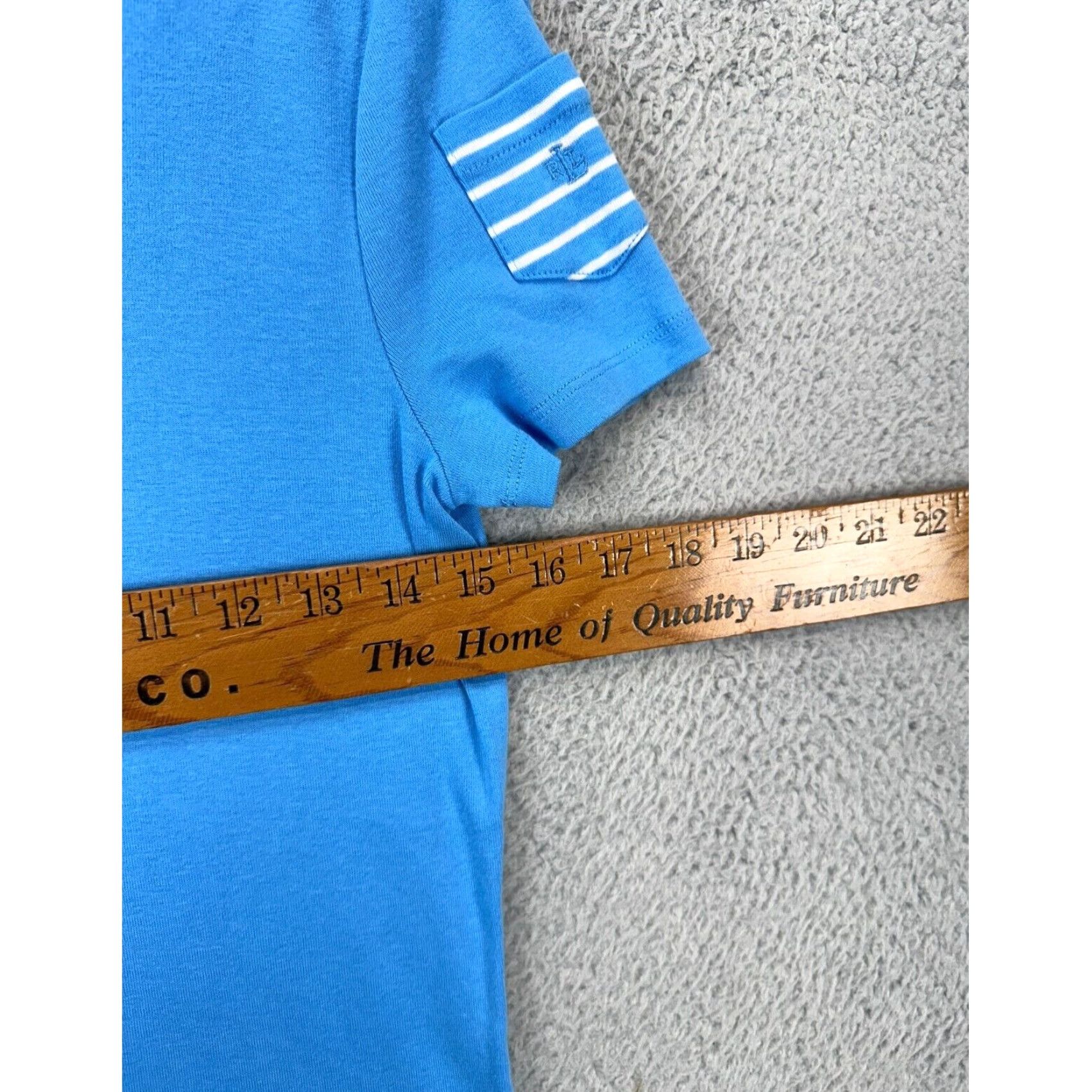 Ralph Lauren Lauren Ralph Lauren T-Shirt Womens Medium Blue Logo Crew Neck Tee Casual Ladies Size M / US 6-8 / IT 42-44 - 5 Thumbnail