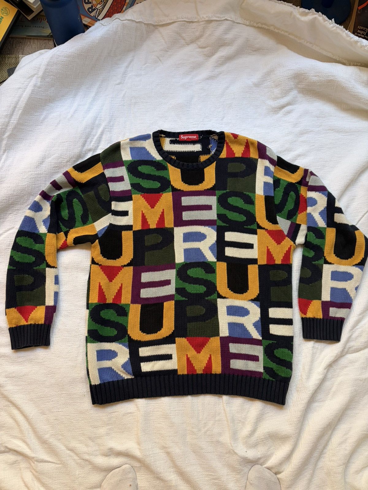 Supreme Tapestry Sweater | Grailed