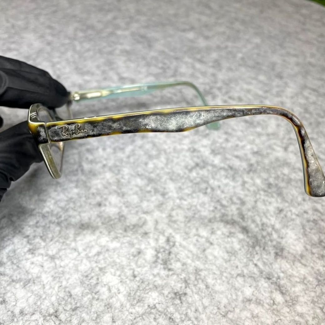 Vintage Ray-Ban Eyeglasses Frame RB 5150 5023 50 19 135 MM Tortoise Blue Green Women Size ONE SIZE - 3 Thumbnail