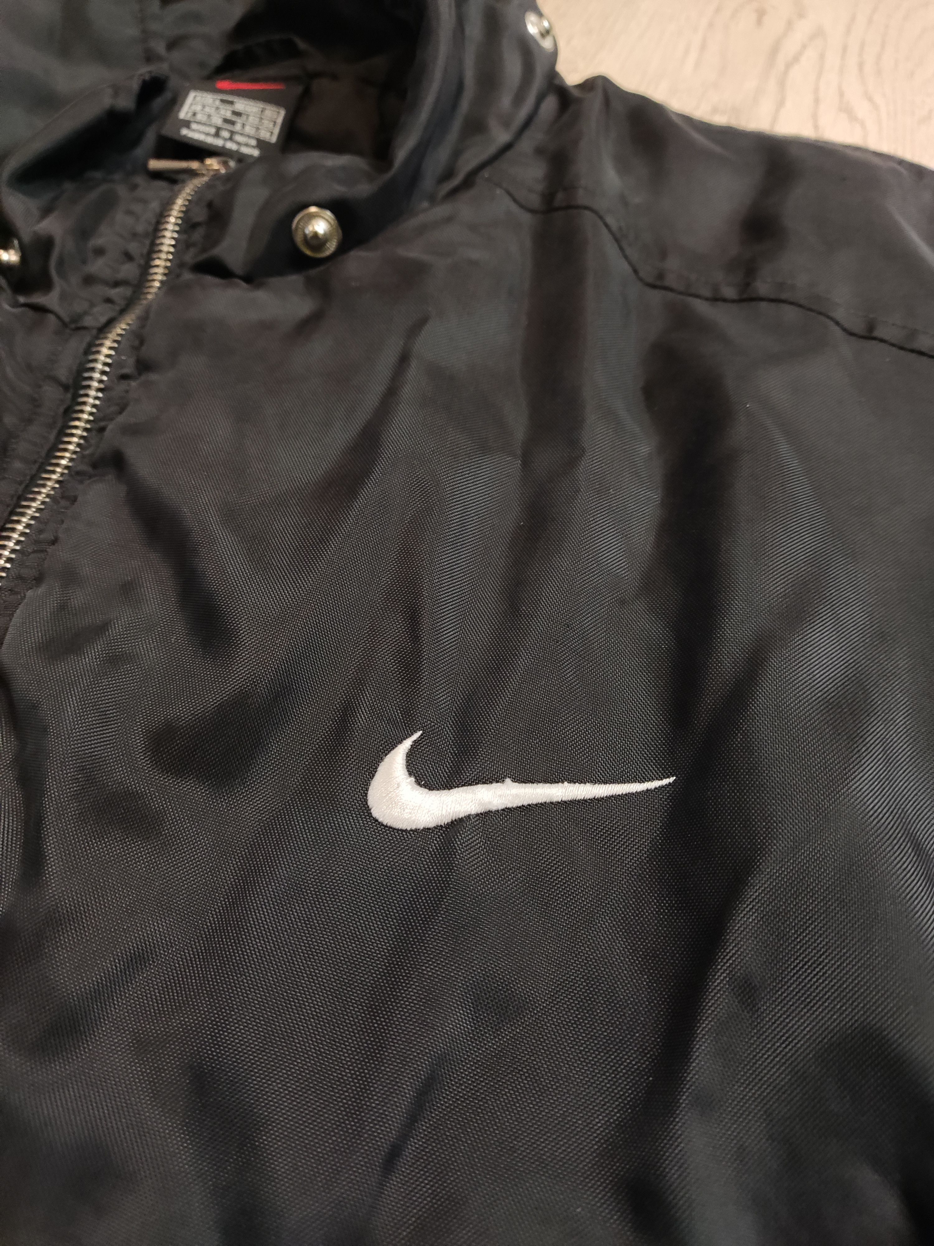 Japanese Brand × Nike Vintage NIKE 90s oversized distressed swoosh logo bomber zip Size US L / EU 52-54 / 3 - 6 Thumbnail