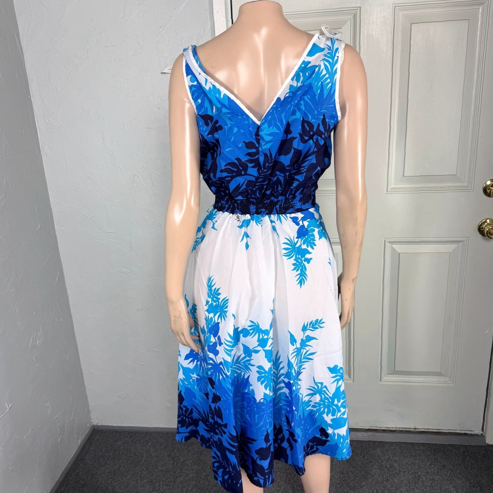 Vintage VINTAGE Royal Creations Dress Hawaiian Party Eveningwear Blue 1970s Royal Creations S/M Women Mens? Size S / US 4 / IT 40 - 4 Thumbnail