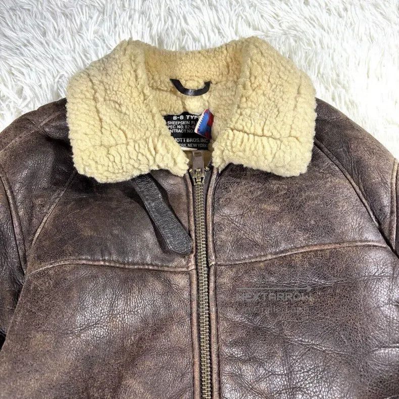 Schott Schott b6 fur integrated Size US M / EU 48-50 / 2 - 2 Thumbnail