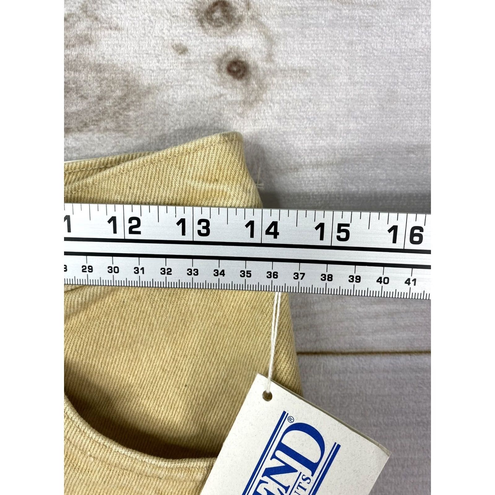 Lands' End VINTAGE Lands' End Bermuda Shorts Womens 8 Yellow High Rise Denim 100% Cotton USA Made Size 30" / US 8 / IT 44 - 4 Thumbnail
