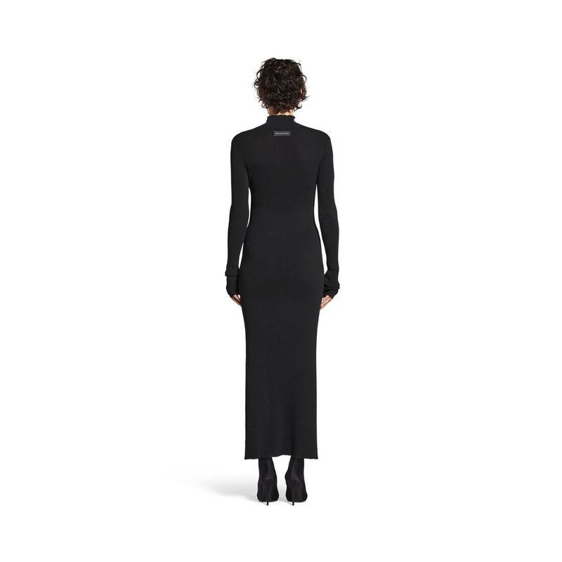 Balenciaga o1bcso1str0326 Maxi Dress in Black Size S / US 4 / IT 40 - 2 Thumbnail
