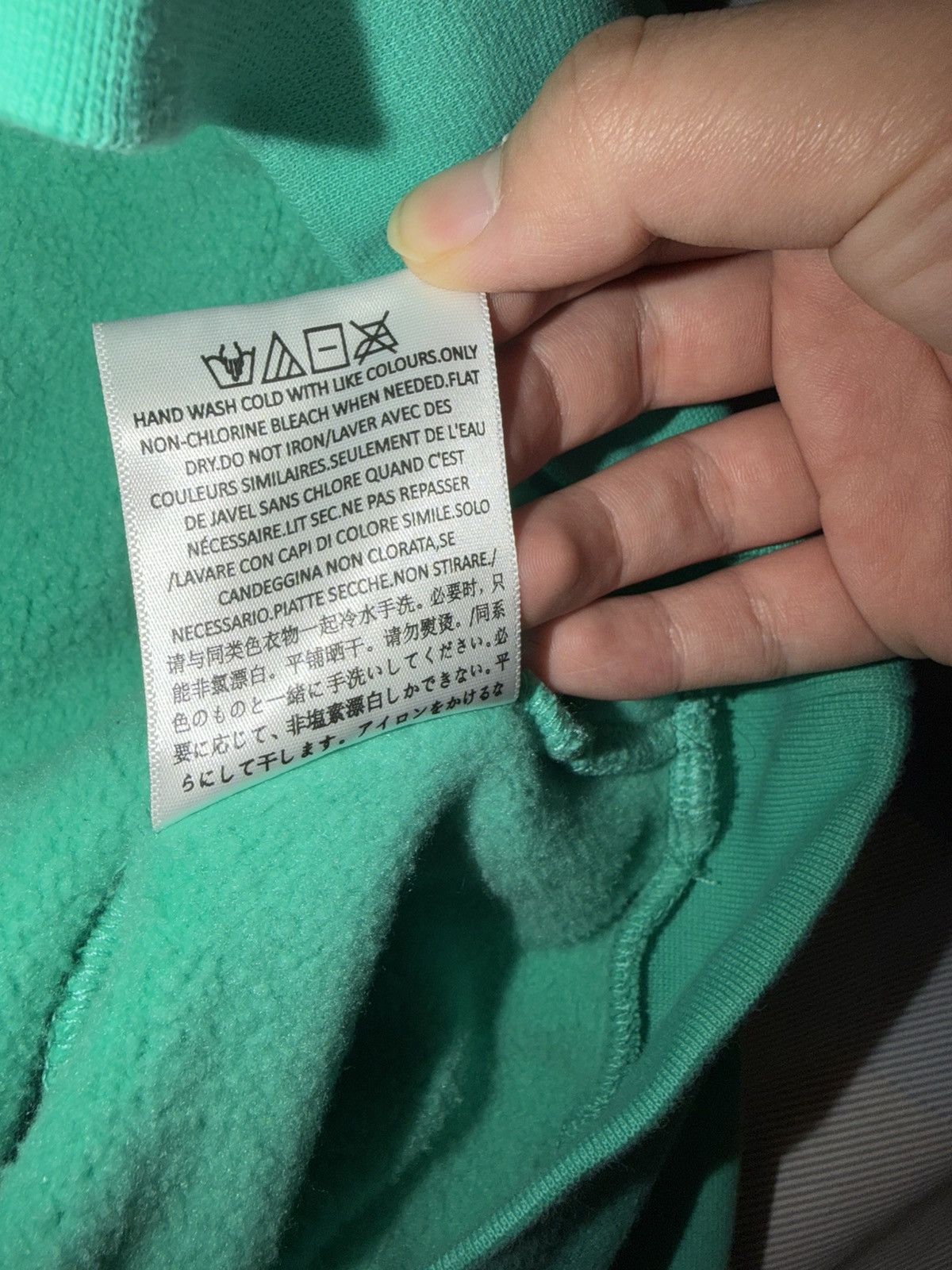 Fear of God Fear of God Essentials Pullover Hoodie Mint Leaf Men's FW23 Size US L / EU 52-54 / 3 - 6 Thumbnail