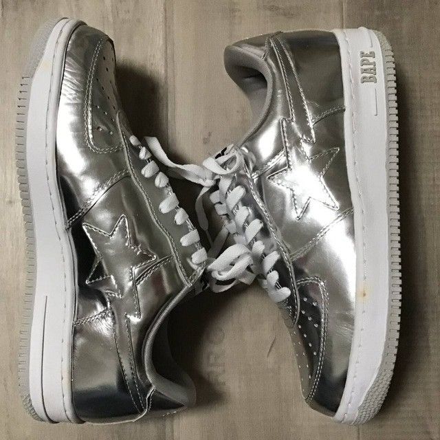 Bape Silver Foil BAPE STA Sneakers a bathing ape shoes Size US 10 / EU 43 - 4 Thumbnail