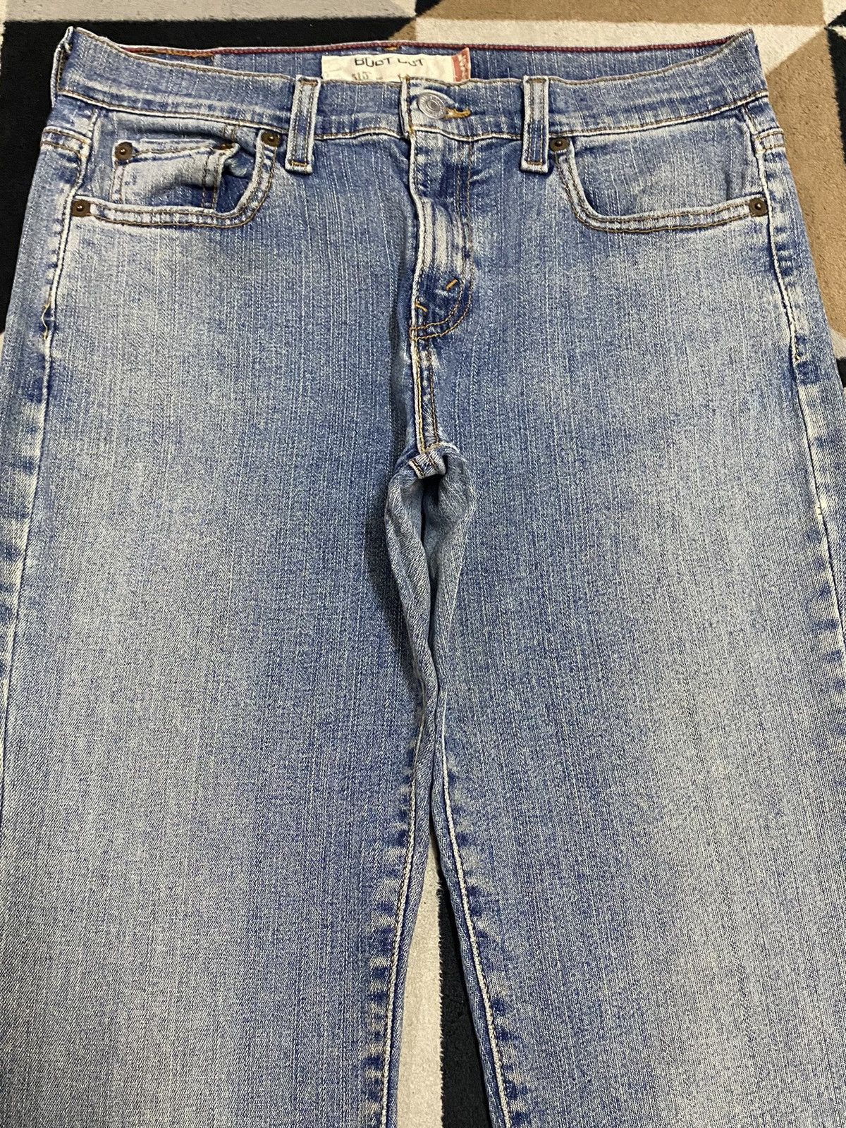Levi's Vintage Levis Blue Wash Flare Jeans Size 29" - 3 Thumbnail