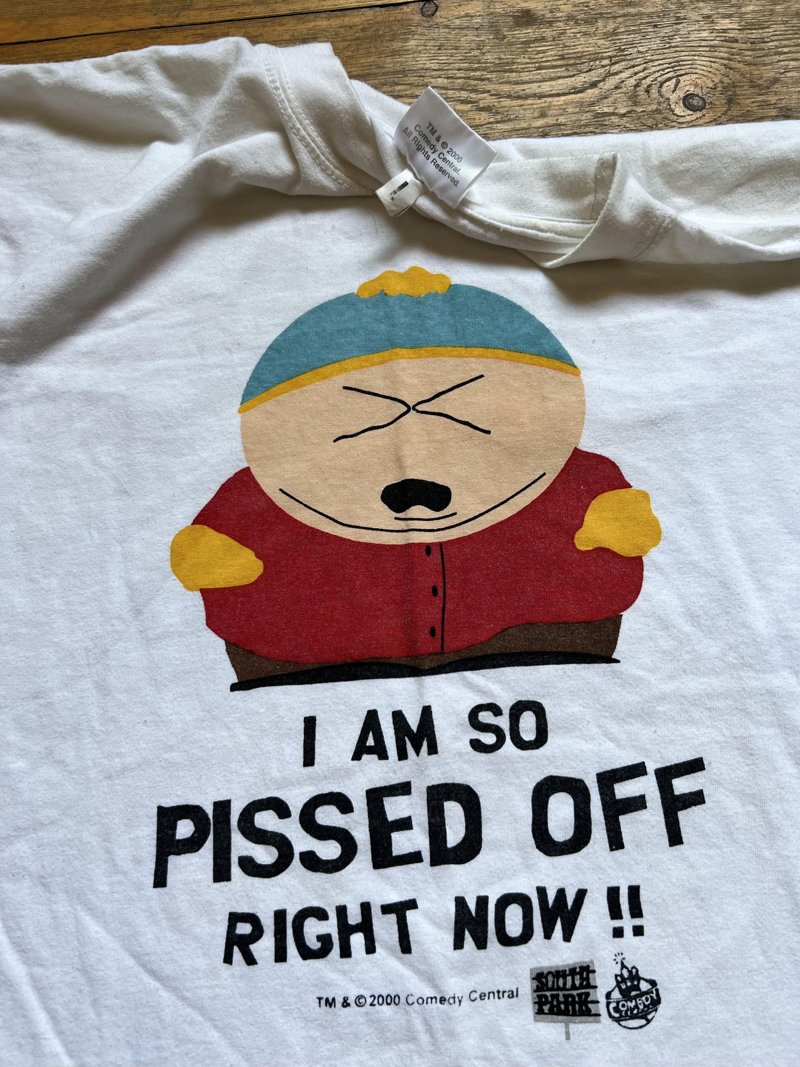 Cartoon Network South Park Cart Man Vintage 2000s Pissed Off Adult Rare Y2k Size US L / EU 52-54 / 3 - 2 Thumbnail