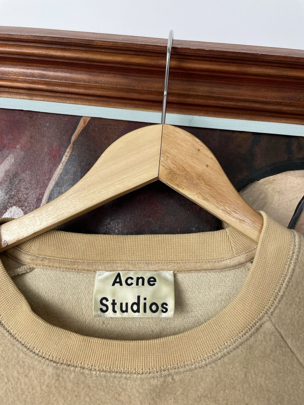 Acne Studios Acne Studios Cassie Crewneck Sweater Beige Fleece Designer Size US S / EU 44-46 / 1 - 3 Thumbnail