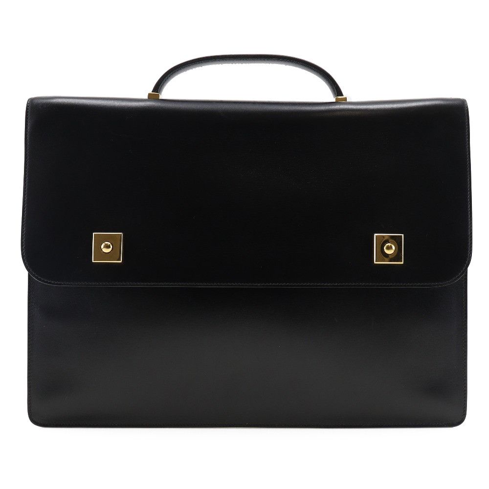 Hermes Hermes Hermes Danube 38 Calf Briefcase Leather Business Bag Stamp V DUTY FREE for USA Size ONE SIZE - 1 Thumbnail