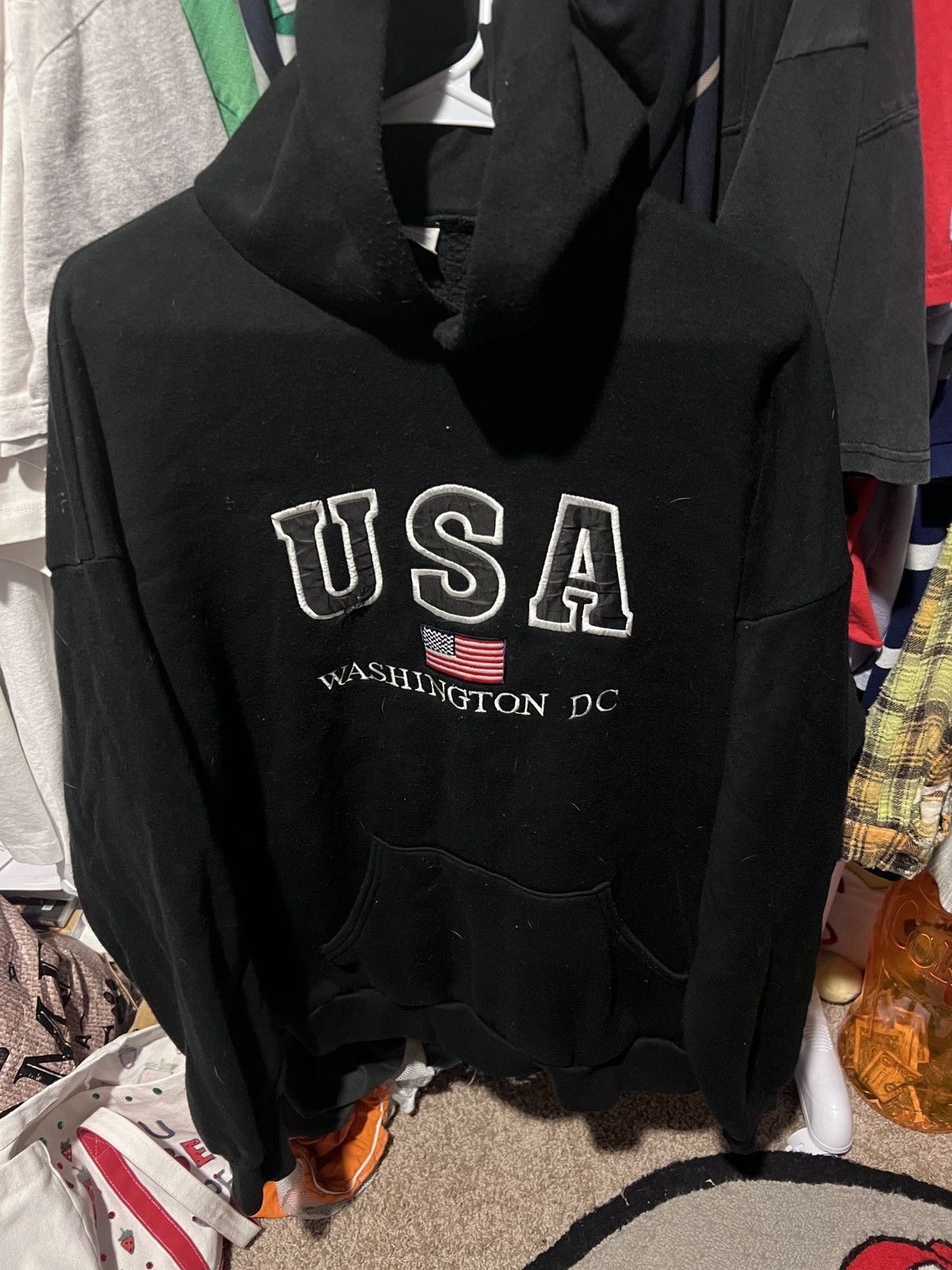 Vintage VINTAGE USA HOODIE Size US XL / EU 56 / 4 - 3 Thumbnail
