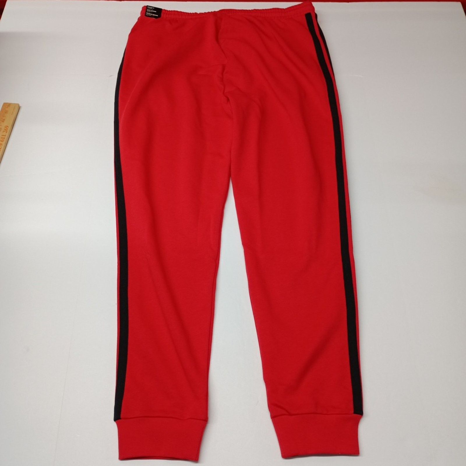 Adidas Adidas XLT Men's Sweatpants Red 3 Stripes French Terry NWT Size US 36 / EU 52 - 8 Thumbnail