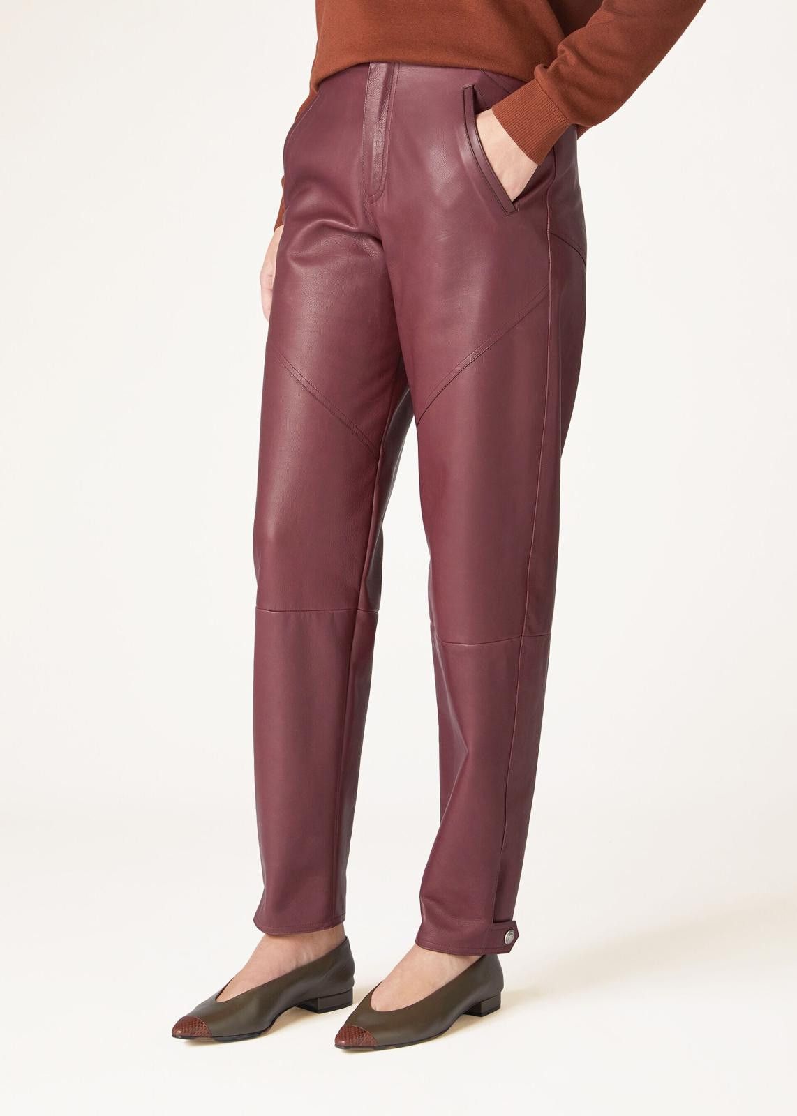 Loro Piana o1srvl11e0425 FAO0494 Kendrick Pant in Burgundy Size 28" / US 6 / IT 42 - 7 Thumbnail