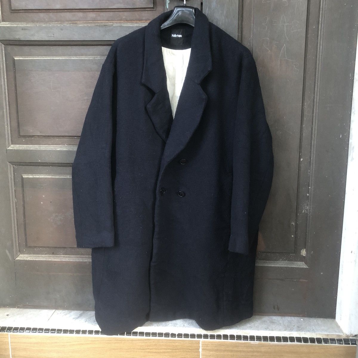 Issey Miyake × Ne-Net Ne Net wool Double Breast Jacket Size US XXL / EU 58 / 5 - 3 Thumbnail