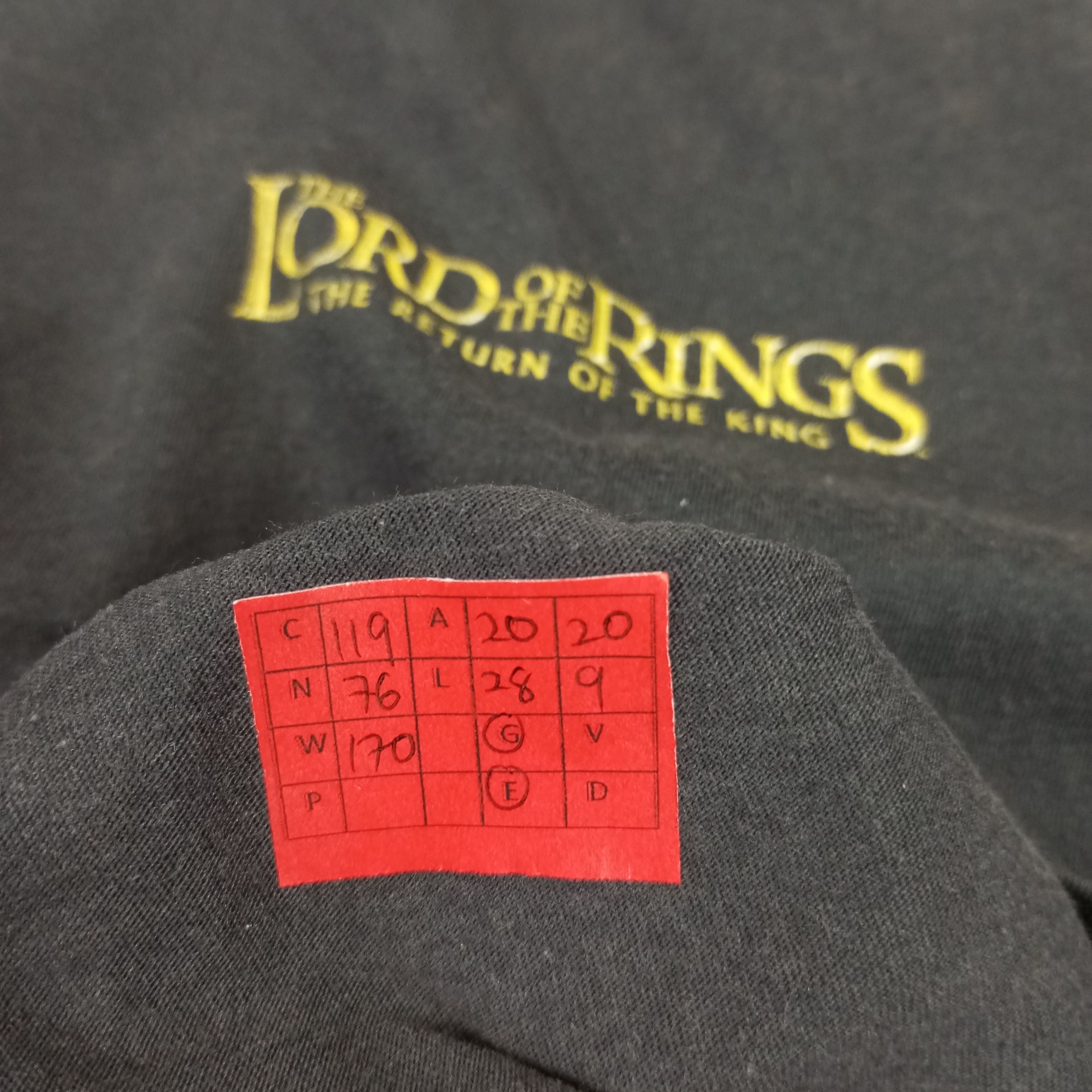 Vintage Lord Of The Rings Movie Canon Promo Style Tshirt Size US M / EU 48-50 / 2 - 9 Thumbnail