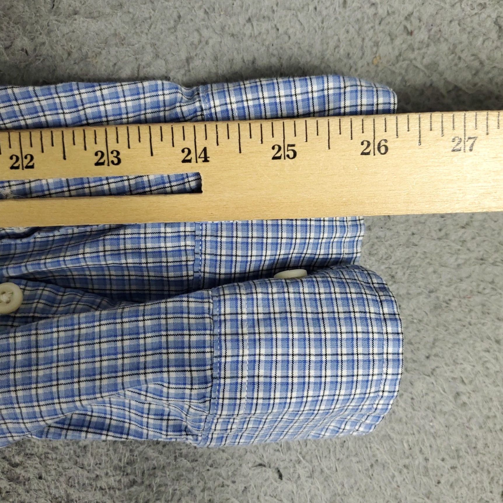 Ralph Lauren VINTAGE Ralph Lauren Shirt Men XL Blue White Plaid Long Sleeve Button-Down Classic Preppy Size US XL / EU 56 / 4 - 7 Thumbnail