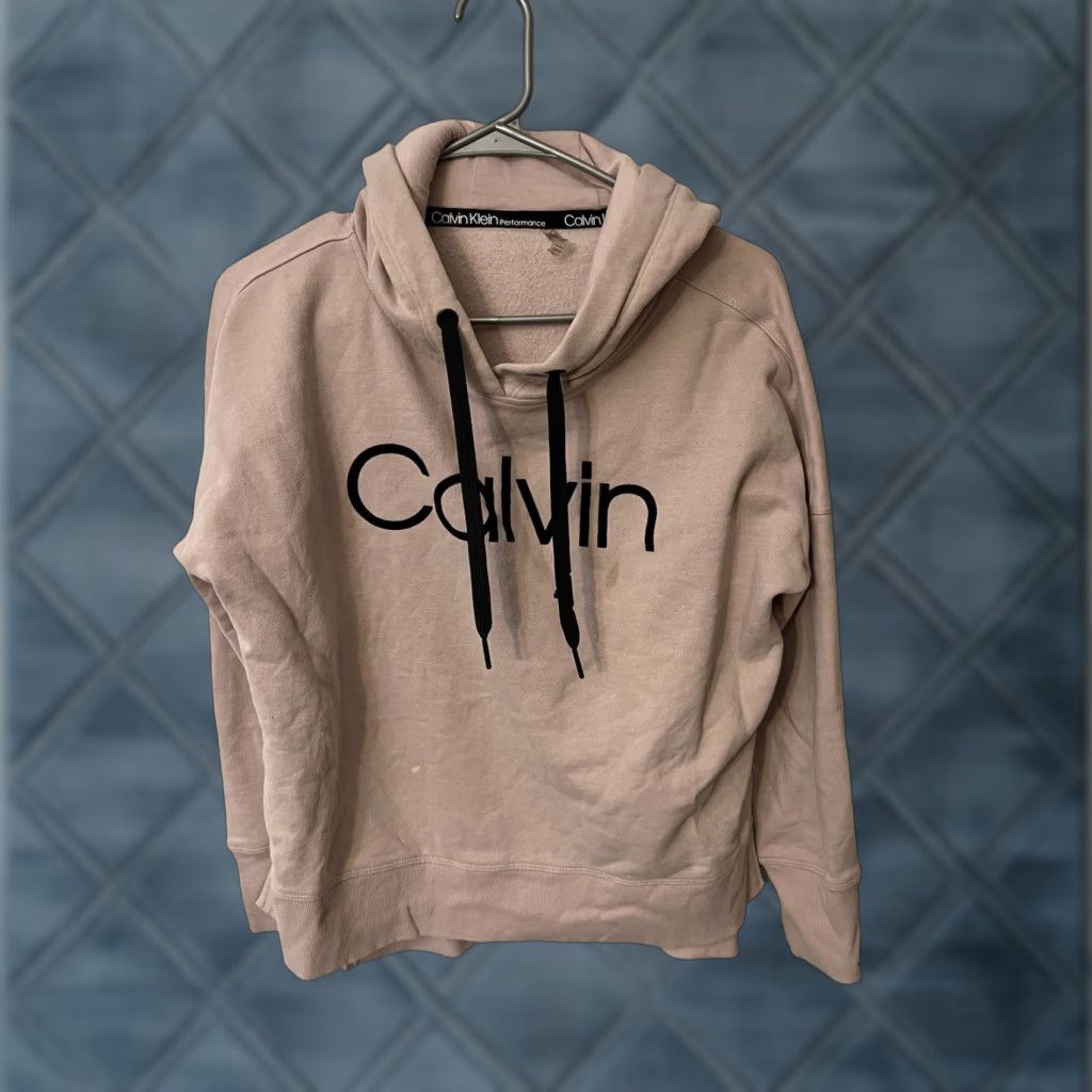 Calvin Klein Calvin Klein Performance Long Sleeve Pink Pullover Women’s Hoodie Small Flaw Size S / US 4 / IT 40 - 1 Thumbnail