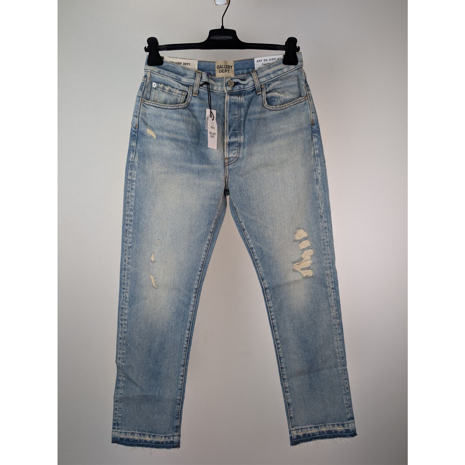 Gallery Dept. o1rshd1 Size: 32W x 32L / Levi's 501 Distressed Denim Jeans Size US 32 / EU 48 - 1 Thumbnail