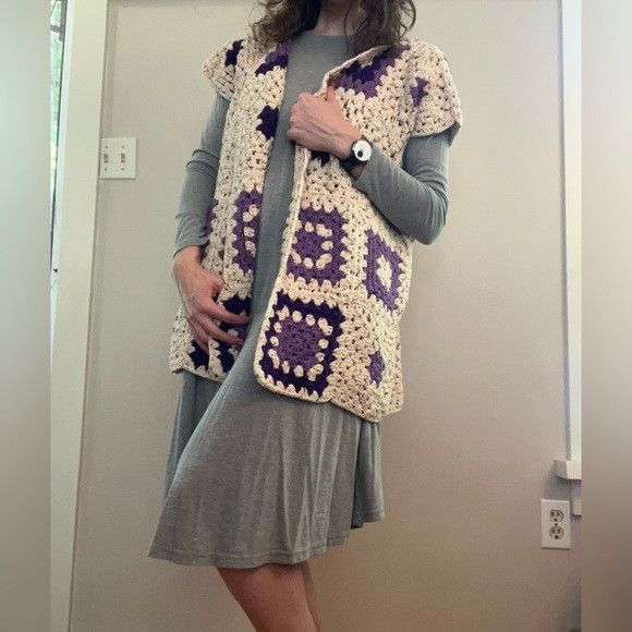 Homemade Hand-crocheted cardigan Size L / US 10 / IT 46 - 2 Thumbnail