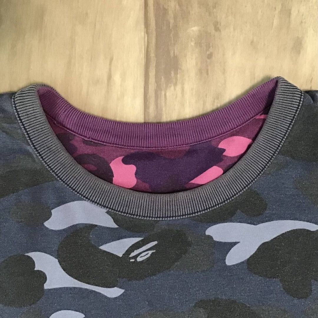 Bape 🔥Reversible🔥 Purple camo x Blue camo T-shirt BAPE APE NIGO Size US M / EU 48-50 / 2 - 7 Thumbnail