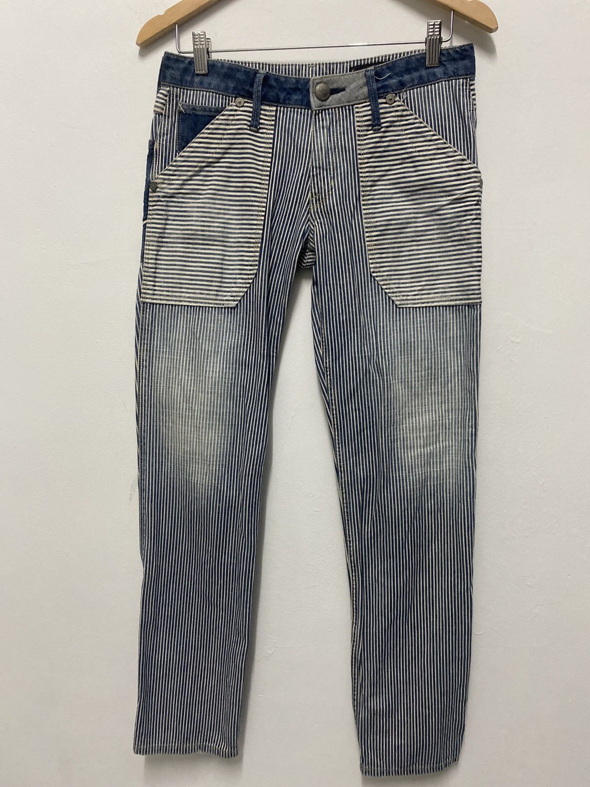 Vintage Sweet Camel Reversible Hickory denim pants