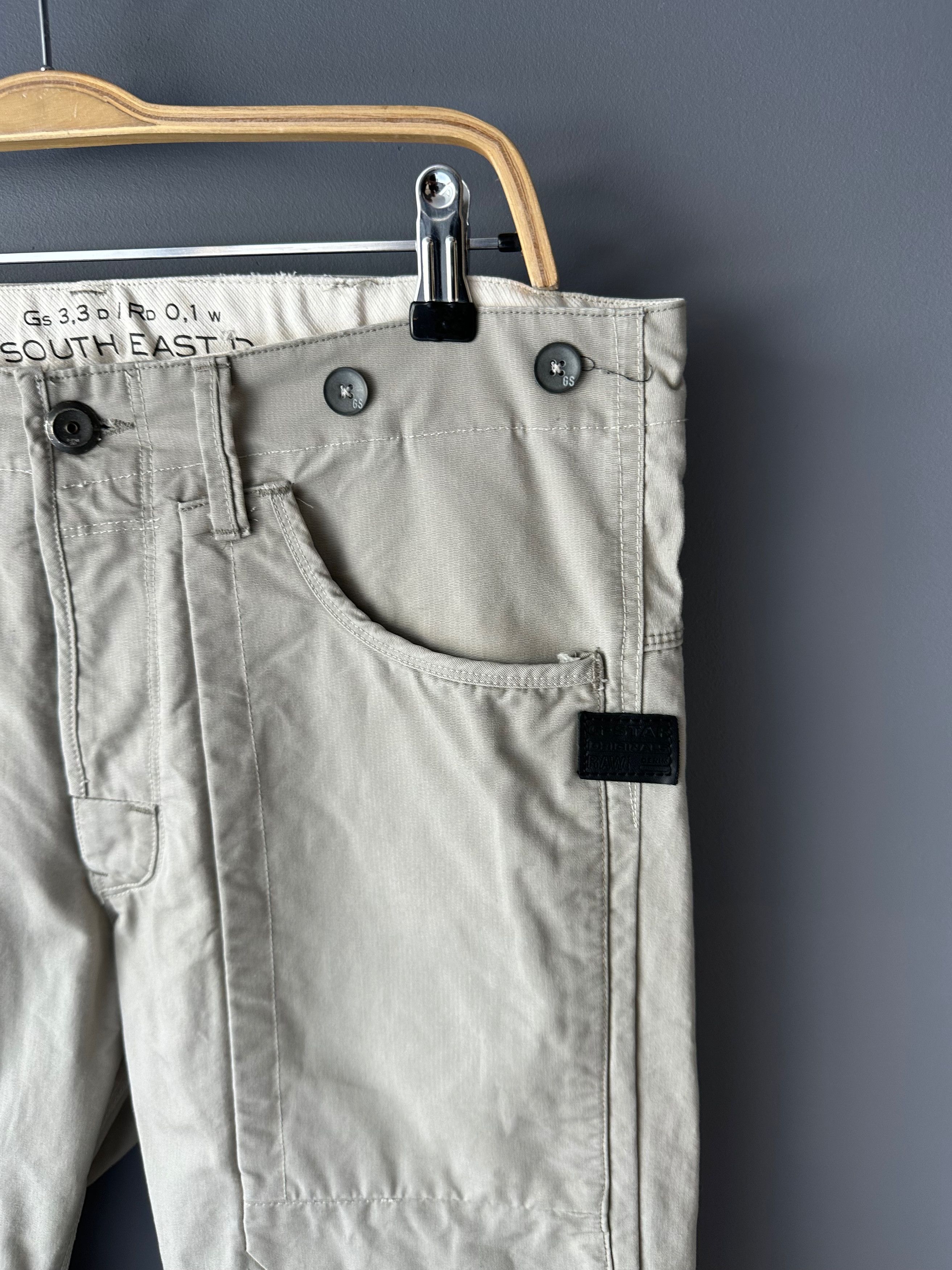 G-Star G-Star Cargo Army Lumber Straight Pants Trousers gray Size US 33 - 4 Thumbnail