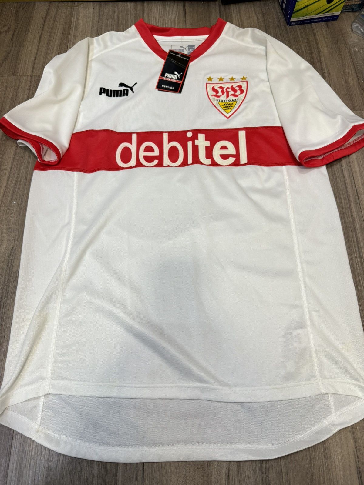 Puma Stuttgart 03/04 home shirt (Bnwt) Size US XL / EU 56 / 4 - 1 Thumbnail