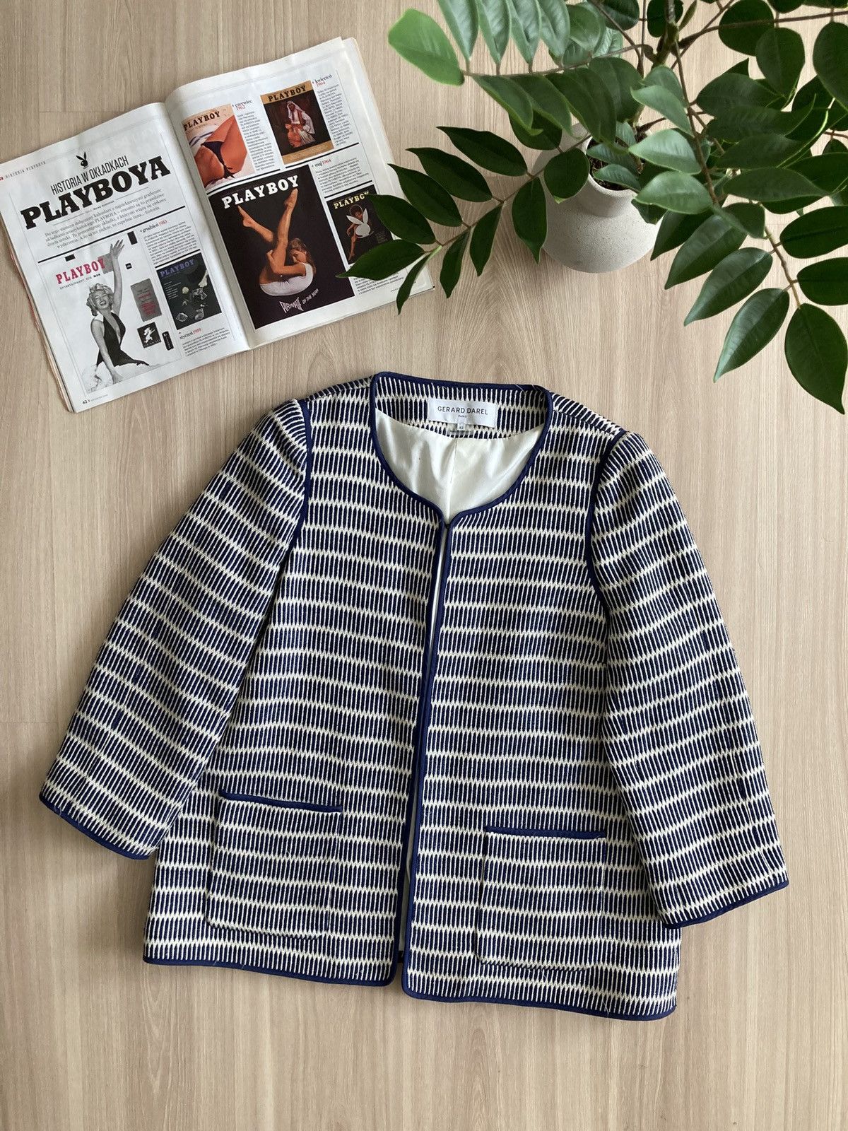 Gerard Darel Vintage Gerard Darel Paris Blazer Jacket 00s Size L / US 10 / IT 46 - 2 Thumbnail