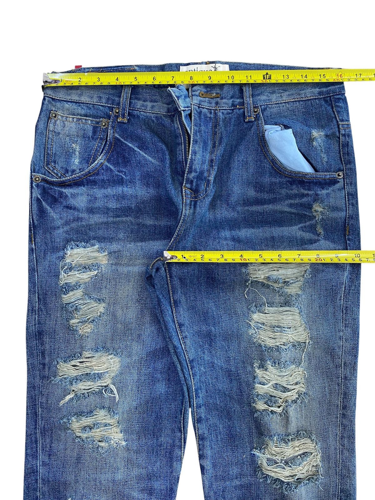 Antigua Antigua Brand Distressed Faded Style Straight Cut Jeans Size US 32 / EU 48 - 5 Thumbnail