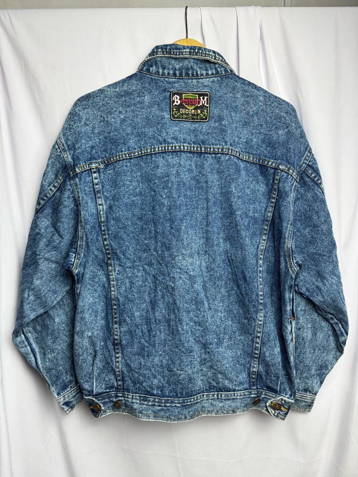 Hysteric Glamour × Japanese Brand × Vintage Vintage Denim Jacket Patch Teddyclub Size US L / EU 52-54 / 3 - 2 Thumbnail