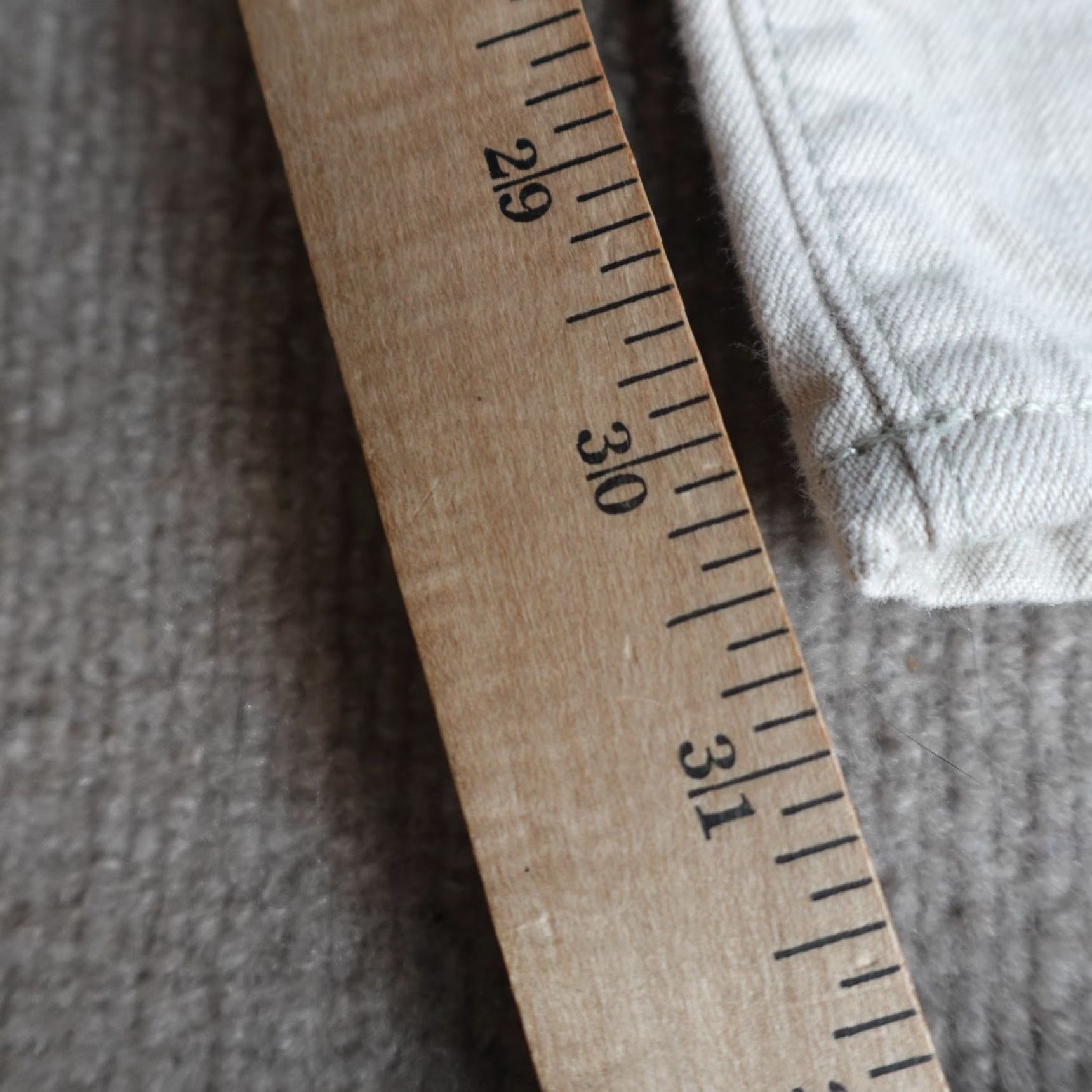 Todd Snyder Todd Snyder Mens Jeans 32 x 30 Ivory Slim Fit Japanese Redline Selvedge Size US 32 / EU 48 - 3 Thumbnail
