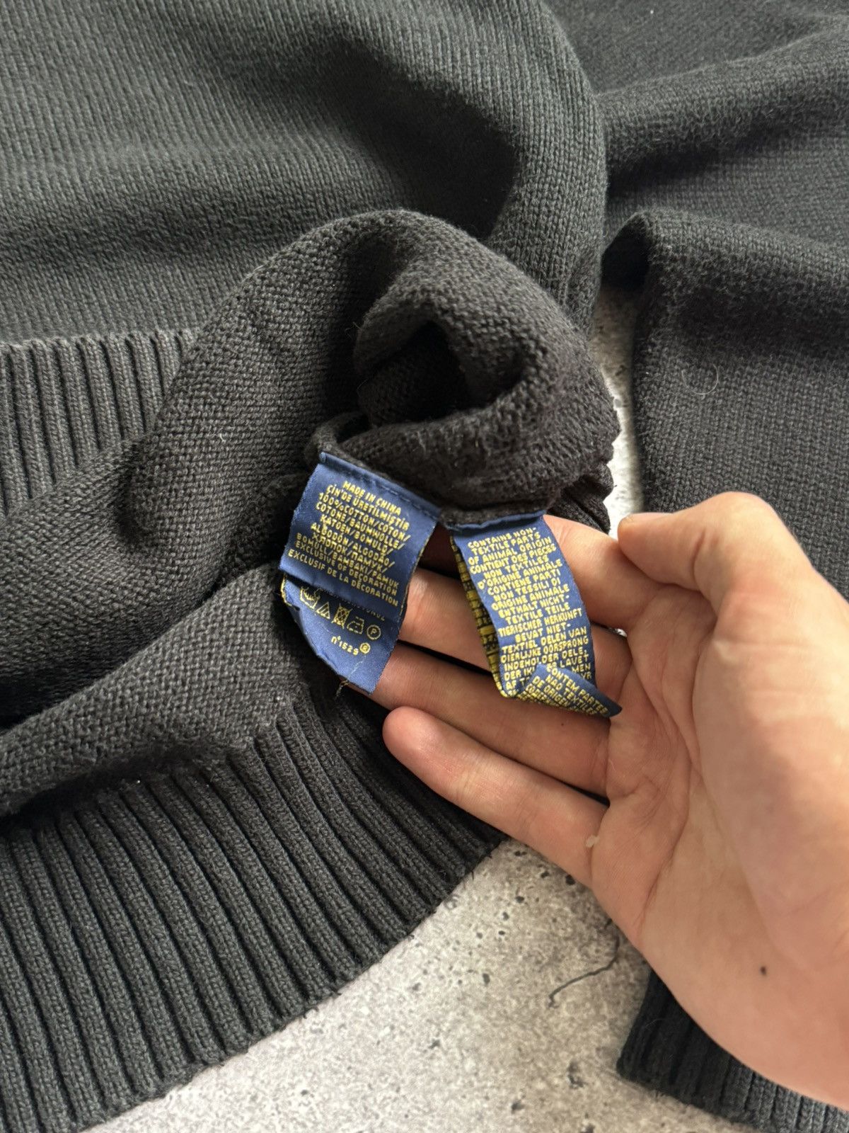 Polo Ralph Lauren × Vintage Vintage Polo Ralph Lauren 1/3 classic knitted sweater Size US XL / EU 56 / 4 - 13 Thumbnail