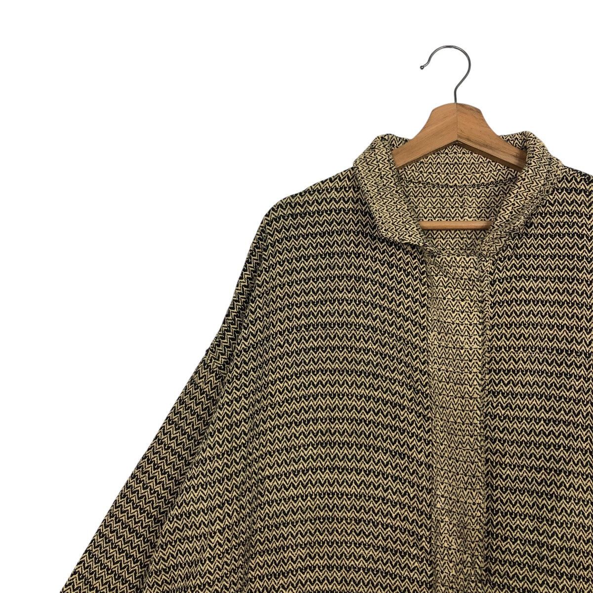 Japanese Brand × Vintage 📌Vintage Long Jacket Herringbone Unbranded Issey Miyake Size US M / EU 48-50 / 2 - 9 Thumbnail