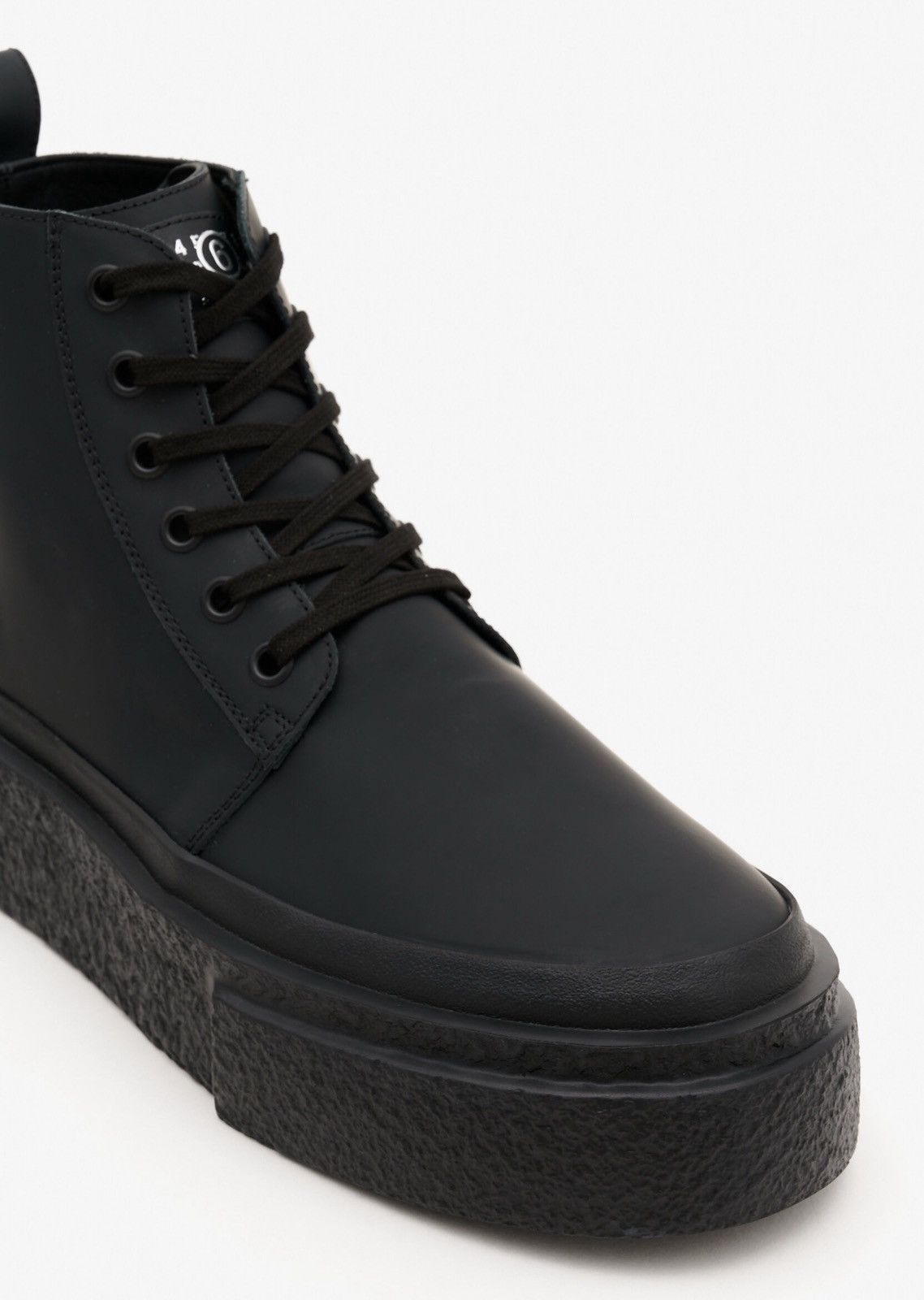 Japanese Brand × Maison Margiela Last MM6 Maison Margiela Lace Up Leather Hi Top Sneakers Size US 7 / EU 40 - 4 Thumbnail