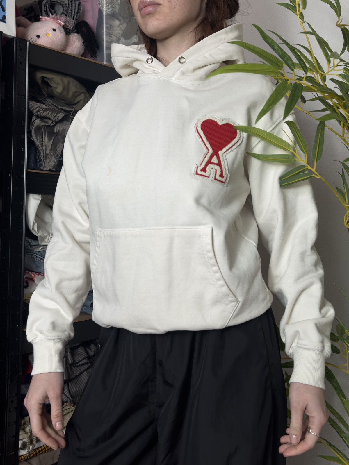 AMI × Vintage VINTAGE AMI PARIS EMBROIDERED LOGO HOODIE Size S / US 4 / IT 40 - 1 Thumbnail