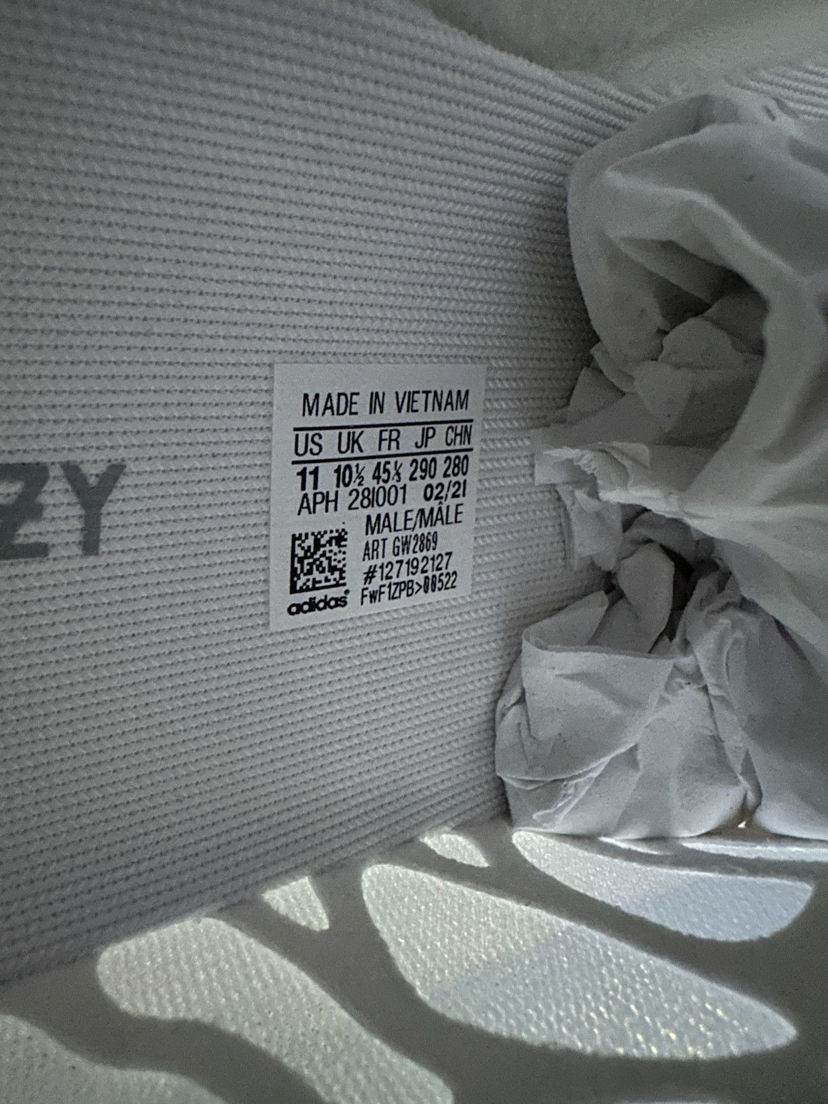Adidas × Yeezy adidas Yeezy Boost 350 V2 Mono Ice Size US 11 / EU 44 - 6 Thumbnail