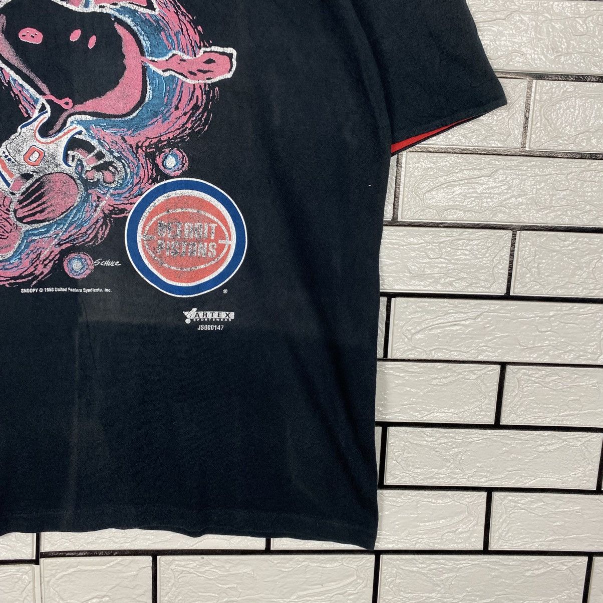 Vintage 📌Vintage 90s Artex USA Snoopy Pistons Basketball NBA Size US L / EU 52-54 / 3 - 6 Thumbnail