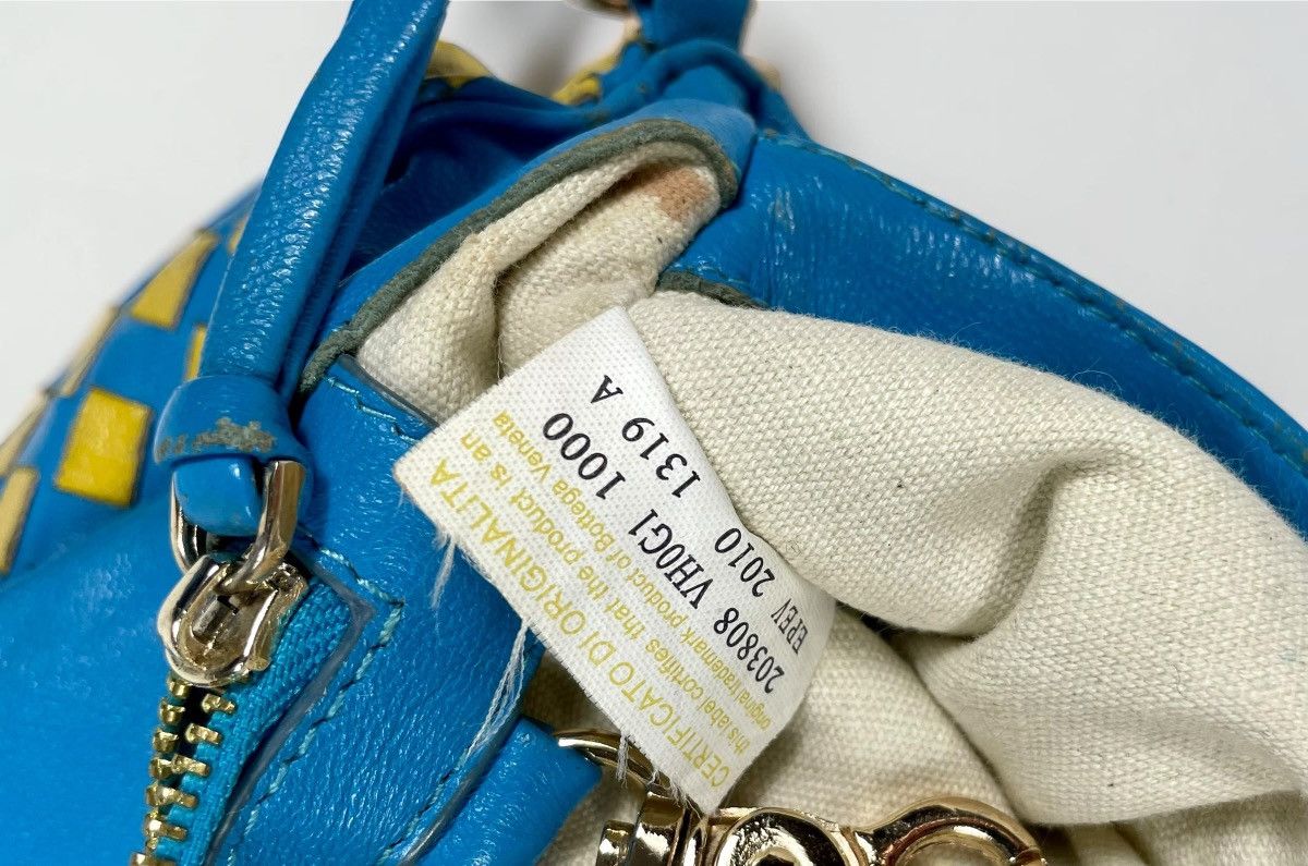 Bottega Veneta Bottega Veneta Two-Tone Blue&Yellow Intrecciato Leather Bag Size ONE SIZE - 5 Thumbnail